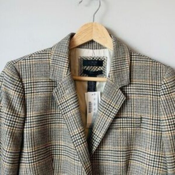 J. Crew Collection Wool Blazer Prince of Wales RARE NWT - Picture 2 of 12